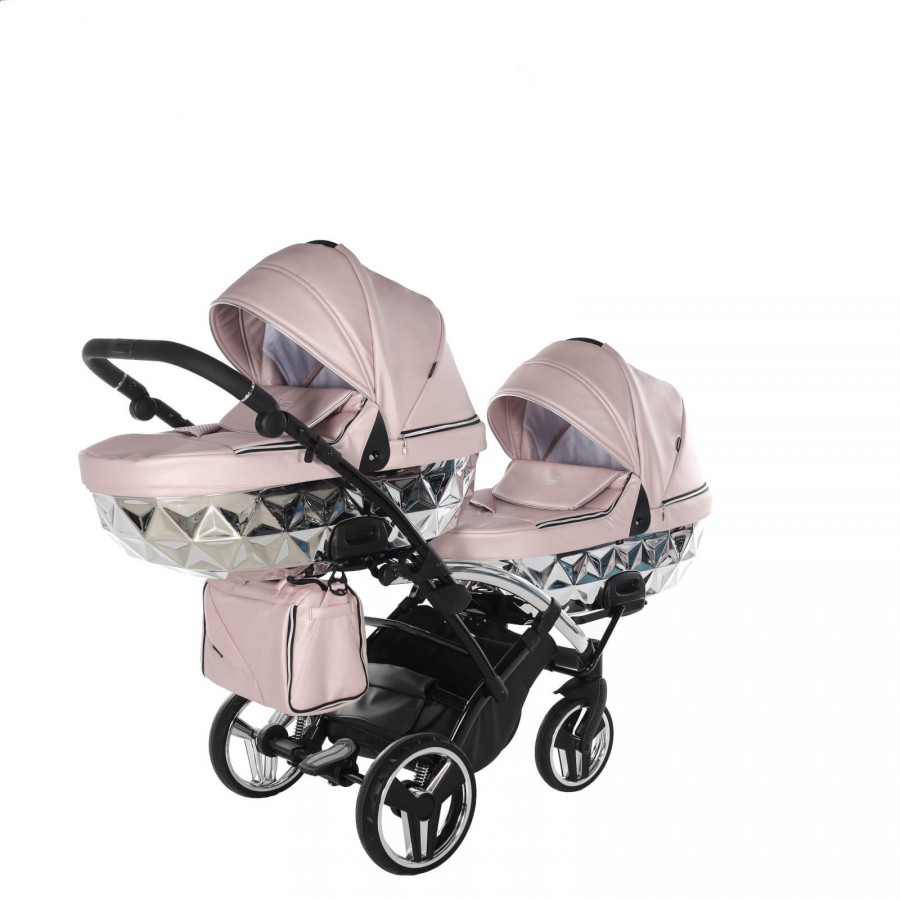 Junama Fluo Line Duo Slim Geschwisterwagen Zwillingskinderwagen 11